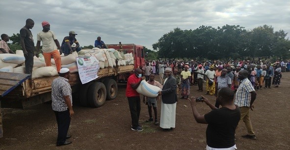 Relief Distribution at Ngabu in Chikwawa on 25-06-2022.